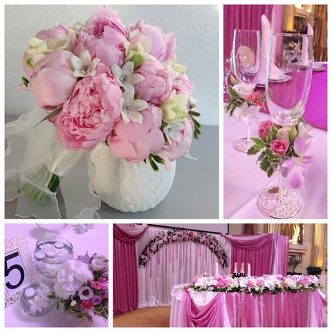 Оформление цветами, тканью, шарами выездных регистраций, ресторанов, помощь в организации