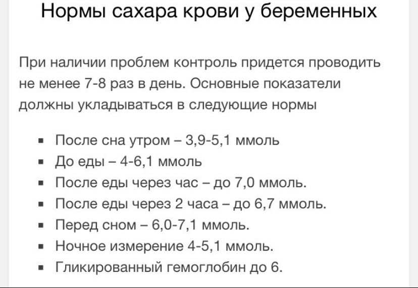 Глюкоза ниже нормы при беременности