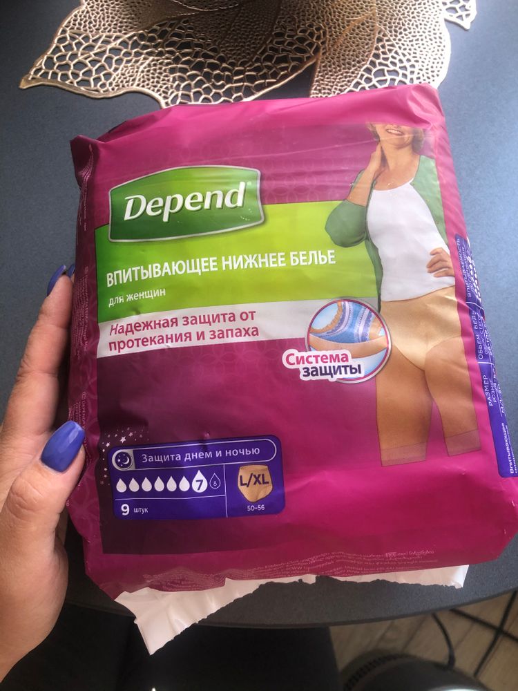 Купить Depend Для Женщин L Xl