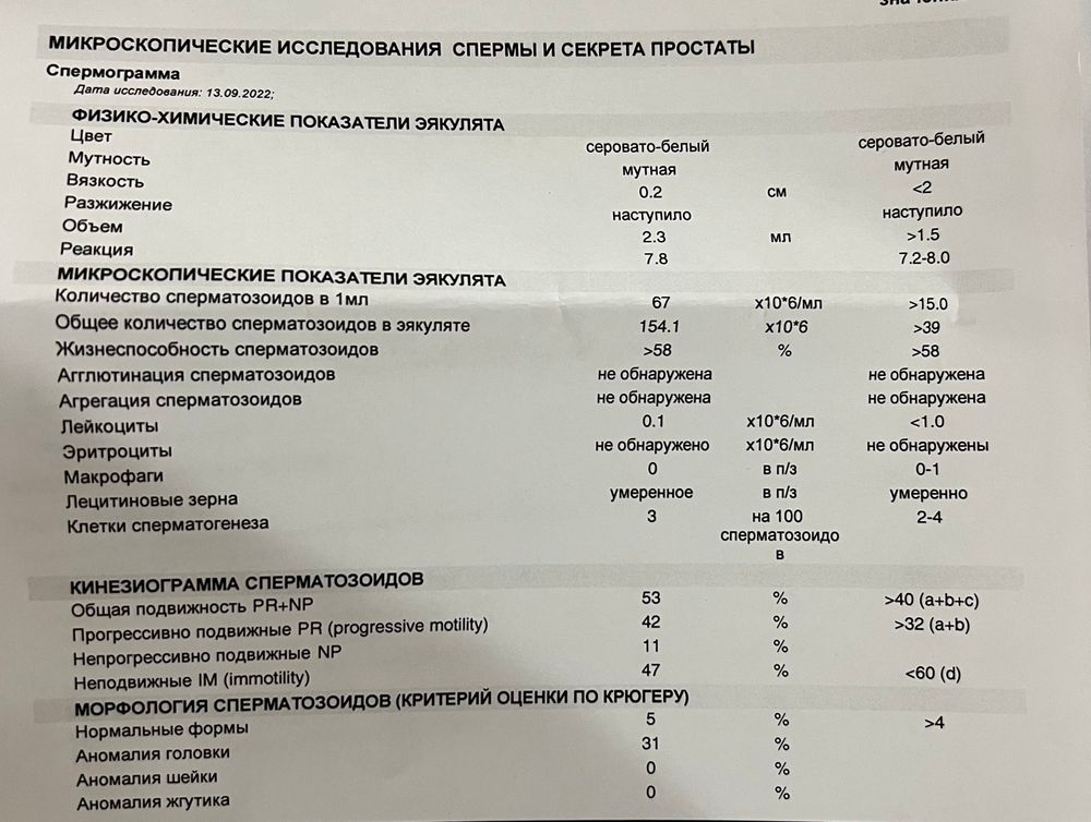 Гемотест: Спермограмма – сдать анализ по доступной цене в Москве и др. городах