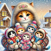 Кошка В Сапожках